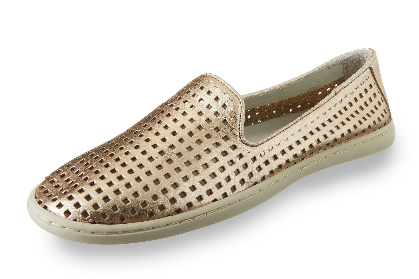 Chocolat Blu Move Brenn - Perforated Slip-On Loafer Shoe in Genuine Leather