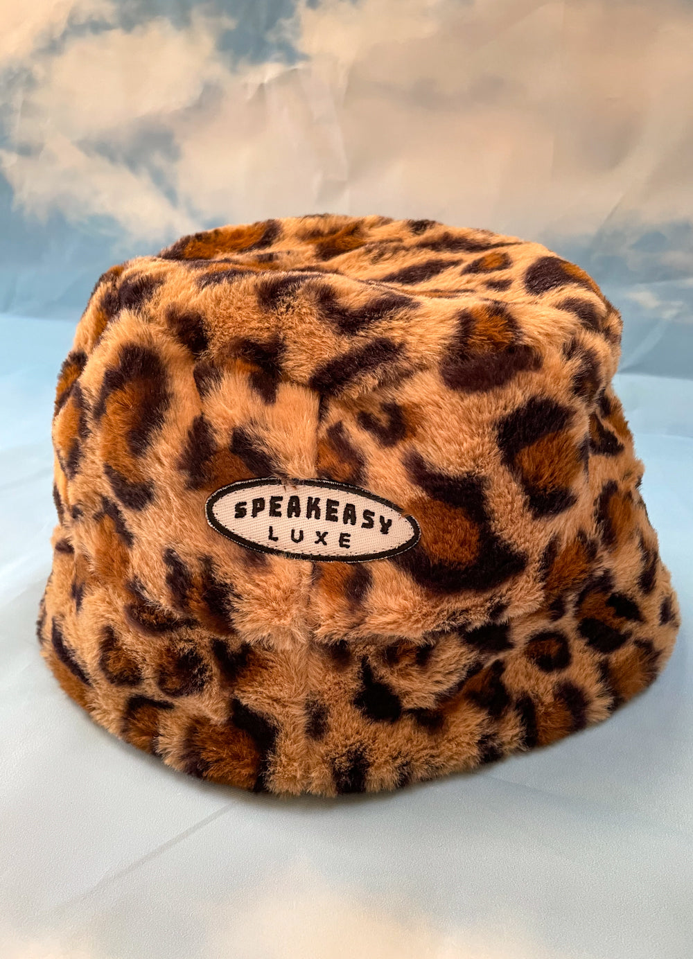 Faux Fur Fuzzy Bucket Hat - Leopard Print - Speakeasy Luxe