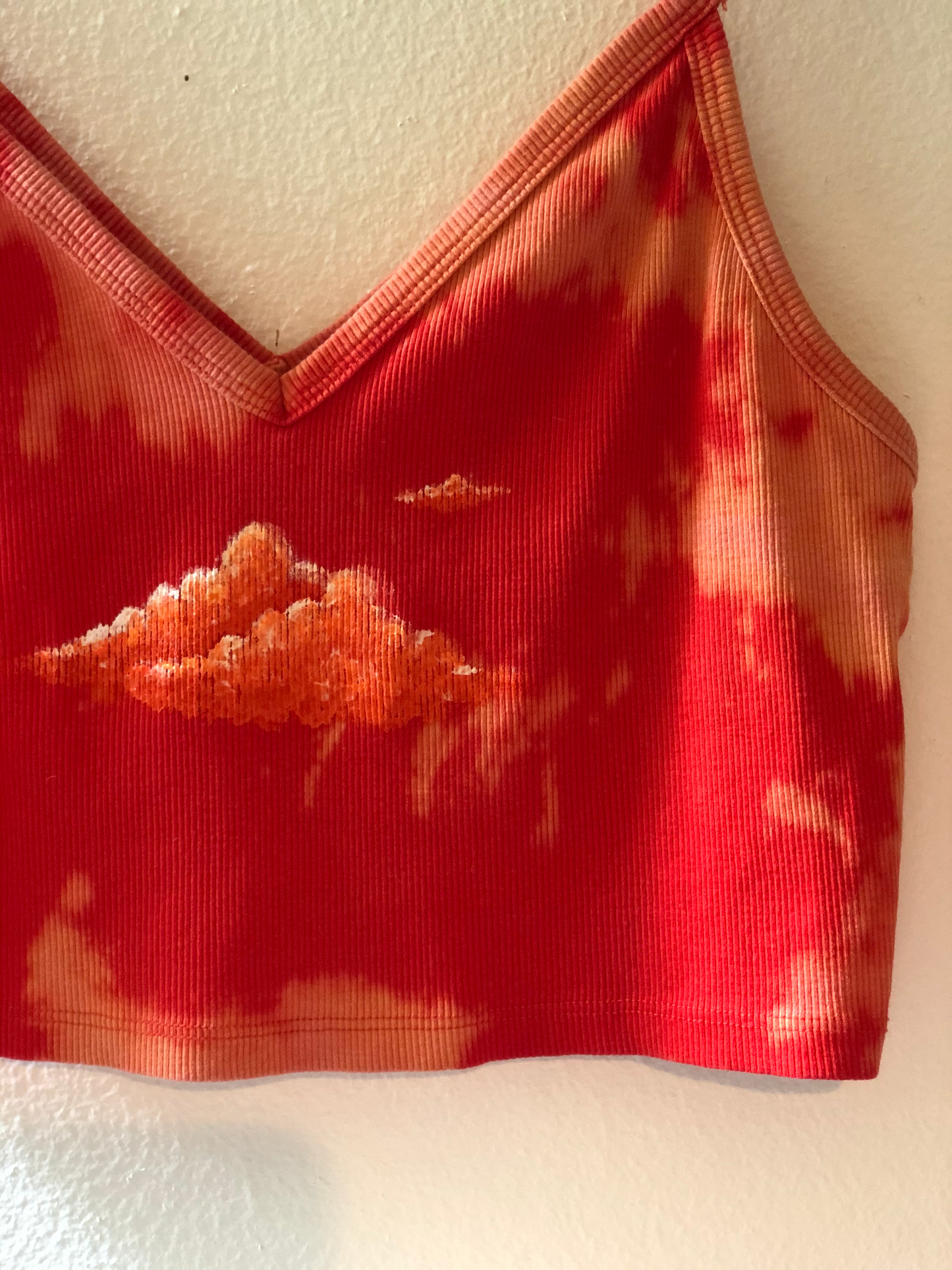 Cloud Tie Dye Tank - Hand-Dyed & Painted