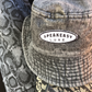 Denim Bucket Hat - Black Denim w/ Embroidered Patch