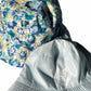 Floral Print Reversible Bucket Hat - Blue Butterfly