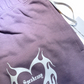 KAYBOP X SPEAKEASY - Flaming Hearts Cotton Sweat-Shorts  in Purple