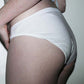 Friendly Reminder Panties - White Cotton